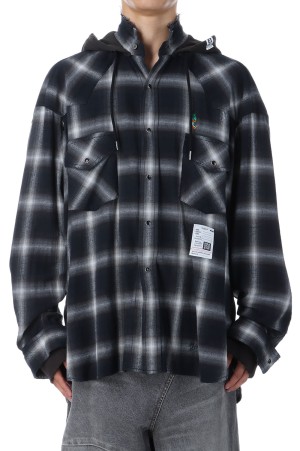 SWEAT HOODIE L/S SHIRTS - BLACK (J15SH182)