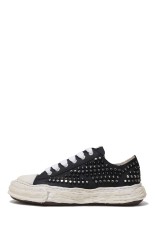 PETERSON 23 studded paint canvas Low-Top / BLACK (A15FW721)