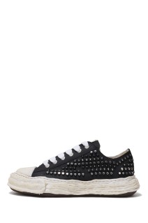PETERSON 23 studded paint canvas Low-Top / BLACK (A15FW721)
