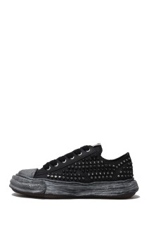 PETERSON 23 studded paint canvas Low-Top / BLK/BLK (A15FW721)