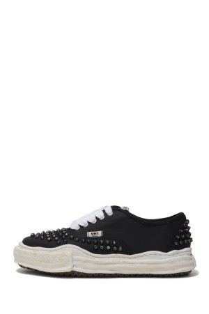 BAKER studded paint canvas Low-Top / BLACK (A15FW733)