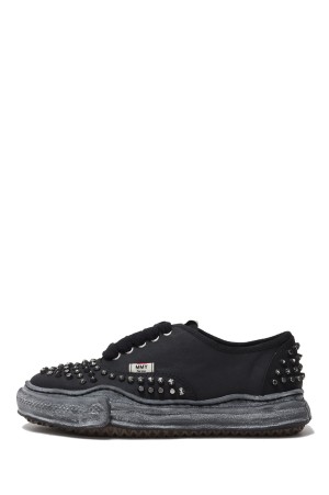 BAKER studded paint canvas Low-Top / BLK/BLK (A15FW733)