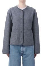 WOOL KNIT JACKET - C.GRAY (25AMSNI04)