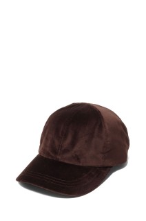 ORGANIC VELVET CAP - BROWN (25AMSIT02)