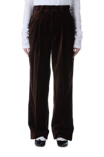 ORGANIC VELVET TOMBOY PANTS - BROWN (25AMSPA07)