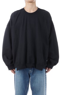 BAGGY SWEATSHIRT - BLACK (OPSW-01)