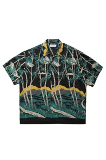 Rayon Open Collar S/S Shirts / Black (CTE-25S413)