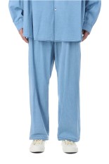 SIDOGRAS Indigo Poplin Track Pants - LIGHT FADE (GM252-40047)