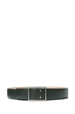 Graphpaper Holeless Leather Classic Narrow Belt - GRAY (GU252-90034B)