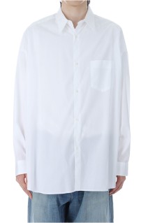 Broad L/S Oversized Regular Collar Shirt - WHITE (GM253-50001B)