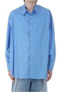Broad L/S Oversized Regular Collar Shirt - BLUE (GM253-50001B)