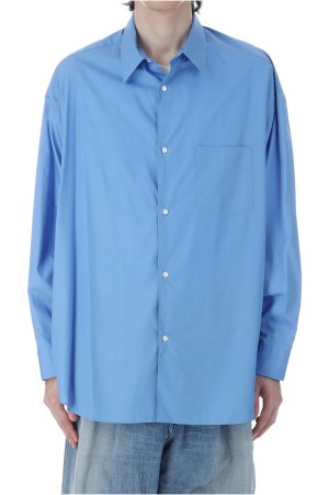 Broad L/S Oversized Regular Collar Shirt - BLUE (GM253-50001B)