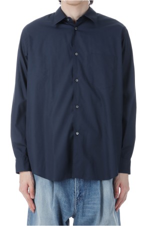 Broad Regular Collar Shirt - NAVY (GM253-50005B)