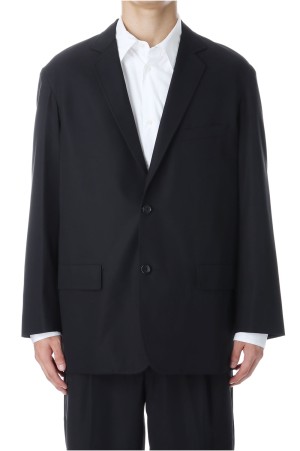 Wooly Cotton Twill Single Jacket - BLACK (GM253-20046B)