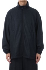 Wool Smooth Flannel Track Blouson - GRAY (GU253-30220B)