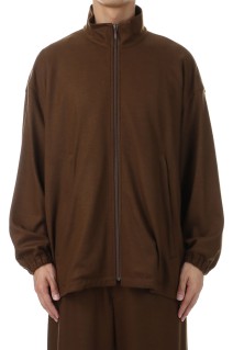 Wool Smooth Flannel Track Blouson - BROWN (GU253-30220B)
