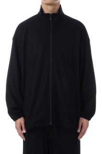 Wool Smooth Flannel Track Blouson - BLACK (GU253-30220B)