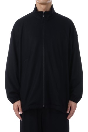 Wool Smooth Flannel Track Blouson - BLACK (GU253-30220B)