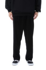 Soft Knit Corduroy Wide Tapered Chef Pants - BLACK (GM253-40212B)