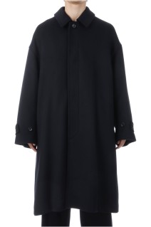 Light Melton Oversized Coat - BLACK (GU253-10270B)