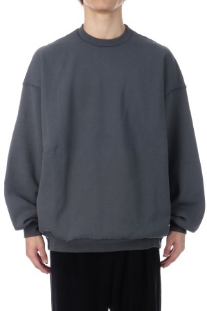 AZUMA Terry Crew Neck Sweat - GRAY (GU253-70240B)