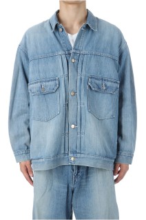 Selvage Denim Jacket - INDIGO_LIGHT FADE	(GM253-20054LB)