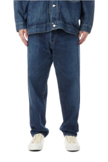 Selvage Denim Five Pocket Tapered Pants - INDIGO_DARK FADE (GU253-40058DB)