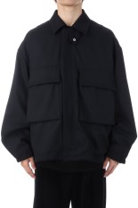Techno Wool Nylon Field Jacket - BLACK (GM253-30315)