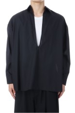 Techno Wool Tropical Skipper Shirt	- BLACK (GM253-50374)