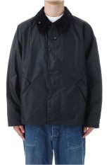 over size transport wax jacket - BLACK  (MWX1678)