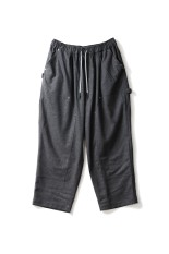 CASHMERE WOOL DOUBLE KNEE PANTS - GREY M (SFCFW25P08)