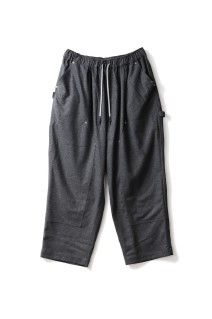 CASHMERE WOOL DOUBLE KNEE PANTS - GREY M (SFCFW25P08)