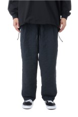 NEW WIDE TWO TUCK PANTS / STITCHED NYLON - NAVY (SFCFW25P06)