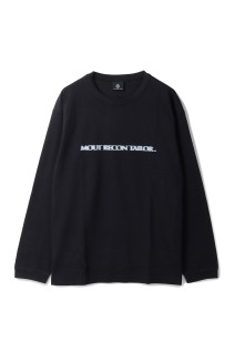 MOUT BLUR LOGO LO NG SLEEVE T-SHIRT - BLACK (MT1810)