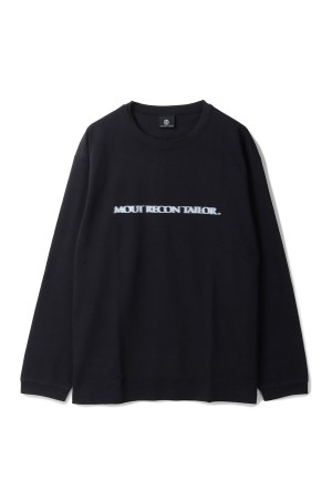 MOUT BLUR LOGO LO NG SLEEVE T-SHIRT - BLACK (MT1810)