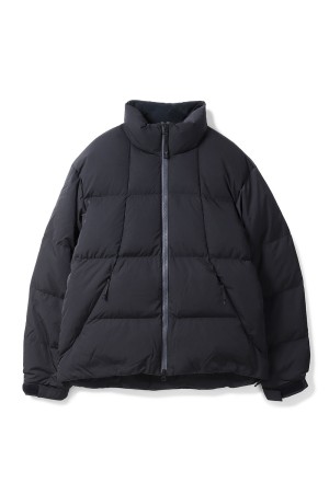 Dope Dyed Ripple Nylon Down Jacket - DEEP CHARCOAL (GL25339)