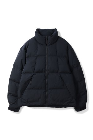 Dope Dyed Ripple Nylon Down Jacket - DARK NAVY (GL25339)