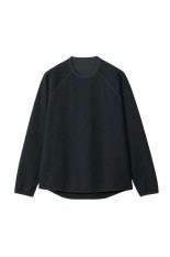 Waffle Light L/S T-shirt - BLACK (GL45142)