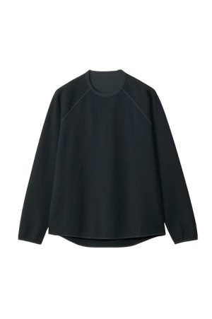Waffle Light L/S T-shirt - BLACK (GL45142)