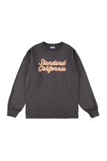 SD Heavyweight Modern Twist Signs Logo LS T - CHARCOAL