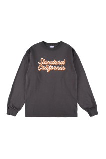 SD Heavyweight Modern Twist Signs Logo LS T - CHARCOAL