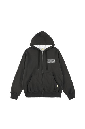 RUSSELL ATHLETIC / SD W Face Logo Zip Hood Sweat - BLACK
