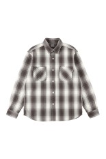 SD Heavy Flannel Check Shirt - CHARCOAL