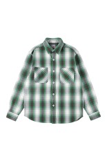 SD Heavy Flannel Check Shirt - GREEN