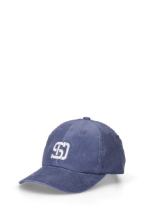 SD Corduroy Logo Baseball Cap - BLUE
