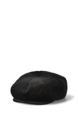 SD Corduroy News Boy Cap - BLACK
