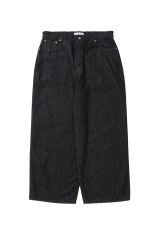 12.5oz Denim 5 Pocket Extra Baggy Pants - Black (CTE-25A111)