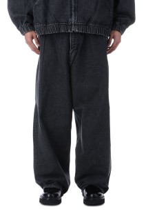 12.5oz Denim 5 Pocket Extra Baggy Pants - Black Fade (CTE-25A112)