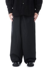 TECHWOOL(R) Wrap Wide Easy Trousers - Black (CTE-25A118)