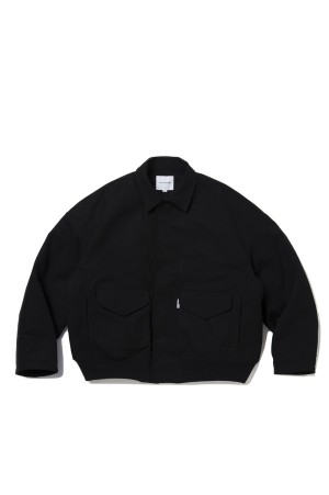 Cotton Canvas Padded Work Jacket - Black (CTE-25A213)